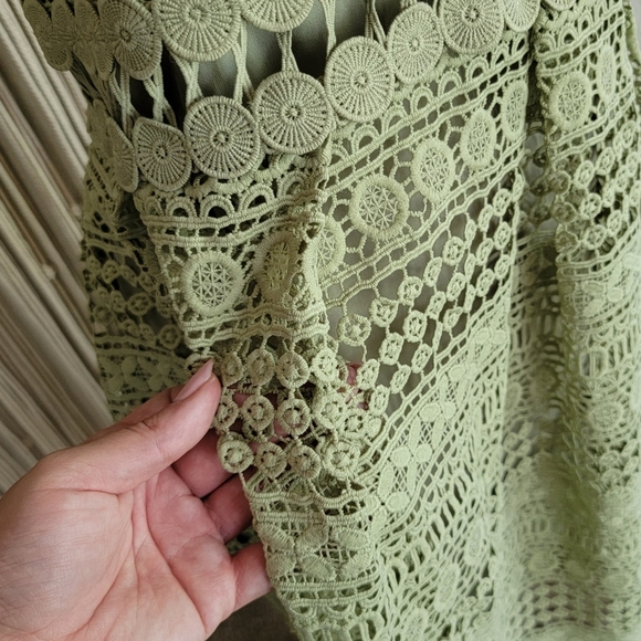 Vici Green Patterned Dress - Picture 4 of 6